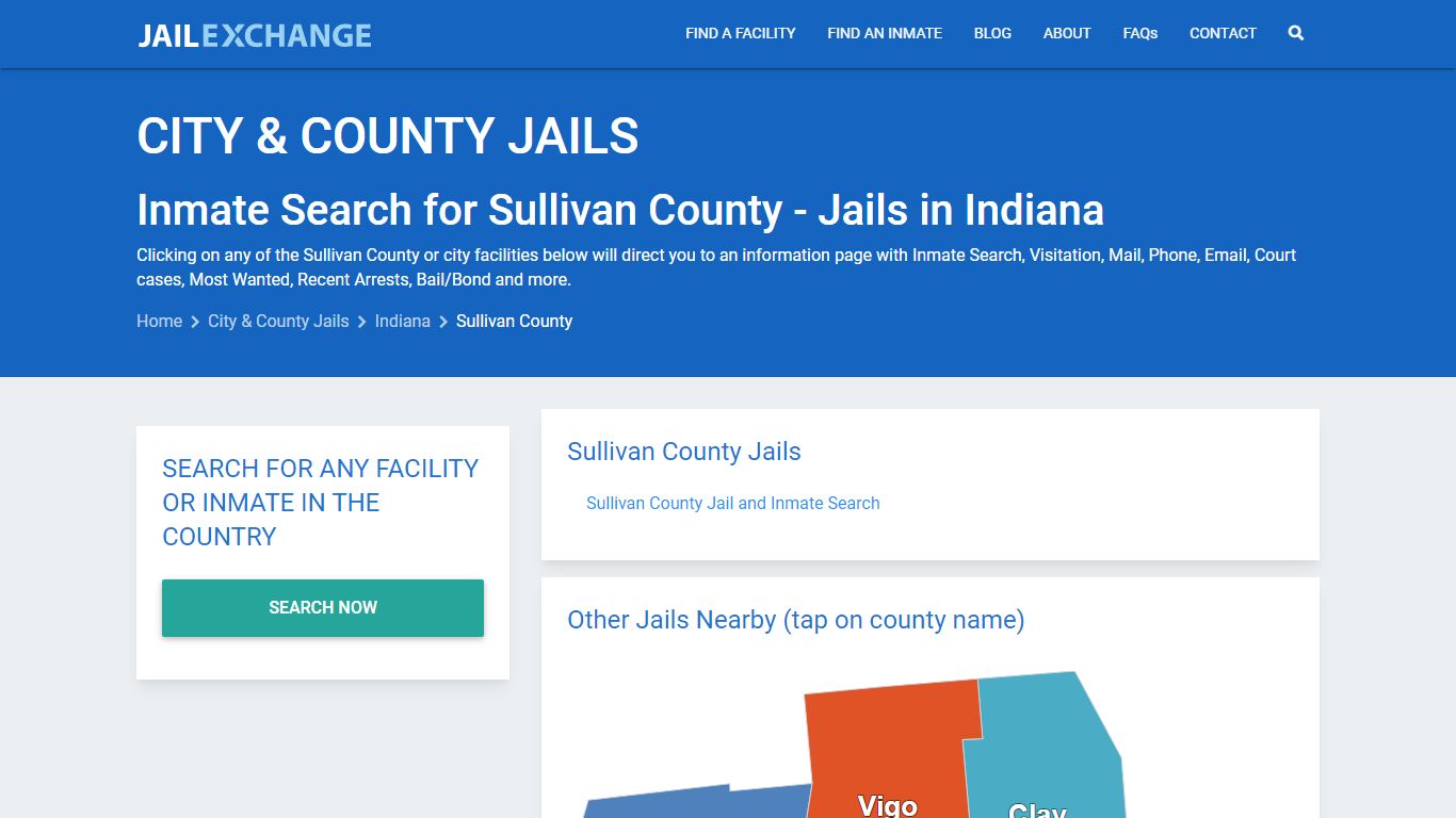 Inmate Search for Sullivan County | Jails in Indiana - Jail Exchange